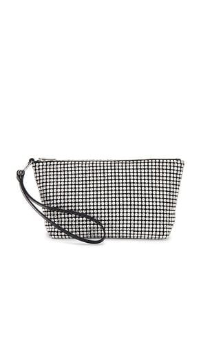 Heiress Wristlet Zip Pouch in Metallic Silver - Alexander Wang - Modalova