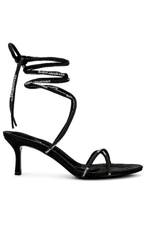 Sandalia de tiras helix 65 en color talla 36.5 en - Black. Talla 36.5 (también en 37) - Alexander Wang - Modalova