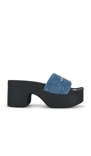 Aw Denim Hotfix Platform Slide Indigo in . Size 37. Also in 38, 40, 41 - Alexander Wang - Modalova