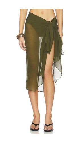Santorini sarong in color olive size all - Away That Day - Modalova