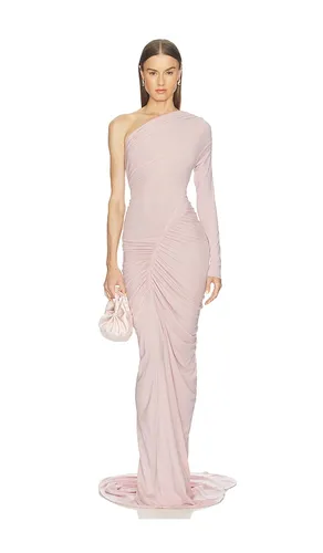 EINÄRMELIGES, GERAFFTES KLEID in . Größe 36/2. Also in 40/6 - Atlein - Modalova