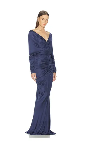 V Neck Ruched Gown in . Size 34/0. Also in 36/2, 38/4, 40/6 - Atlein - Modalova