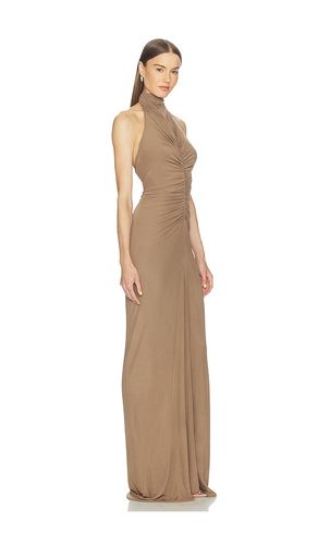 NECKHOLDERKLEID MIT RAFFUNG VORNE in . Größe 36/2. Also in 40/6 - Atlein - Modalova