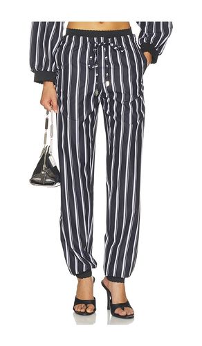 Striped Poplin Pant in Navy. - size 36 (also in 38, 40, 42) - THE ATTICO - Modalova