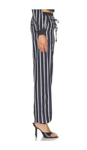 Striped Poplin Pant in Navy. - size 36 (also in 38, 40, 42) - THE ATTICO - Modalova