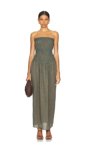 Ruched Strapless Maxi Dress in Dark Green. - size L (also in M, XL) - Apres Studio - Modalova