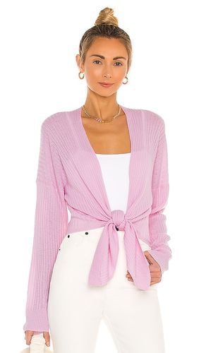 X REVOLVE Tie Front Rib Cardigan in Pink. - size M (also in S, XL, XS) - Autumn Cashmere - Modalova