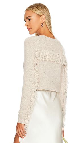 Jersey fringed en color crema talla L en - Cream. Talla L (también en M, S, XL) - Autumn Cashmere - Modalova