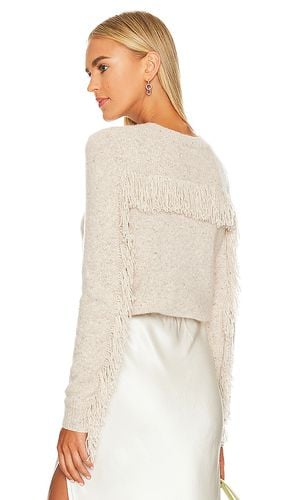 Jersey fringed en color crema talla L en - Cream. Talla L (también en M, XL) - Autumn Cashmere - Modalova