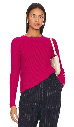 Distressed scallop sweater in color fuschia size M in - Fuschia. Size M (also in XL) - Autumn Cashmere - Modalova