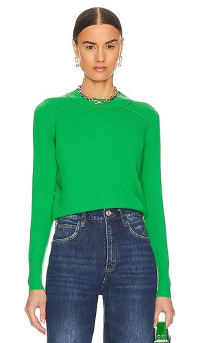 Cropped Reversed Seams Crewneck in Green. - size M (also in L, S, XL) - Autumn Cashmere - Modalova