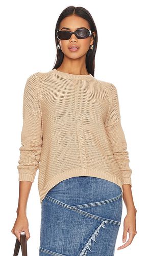 Open Stitch Crew Neck in Tan. - size L (also in M, S, XL, XS) - Autumn Cashmere - Modalova