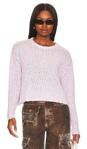 Cropped Boxy Texture Crew Neck in . Taglia XL - Autumn Cashmere - Modalova