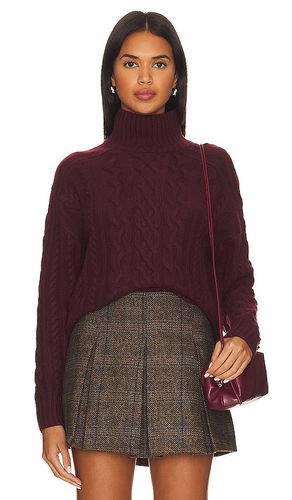 Cropped cable mock neck in color size L in - . Size L (also in XL) - Autumn Cashmere - Modalova