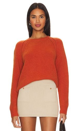 Relaxed Open Raglan Crew Neck in Burnt Orange. - size S (also in XS) - Autumn Cashmere - Modalova