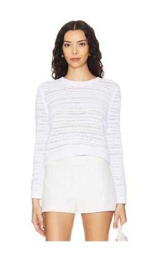 Mesh Crew Sweatshirt in White. - size L (also in S, XS) - Autumn Cashmere - Modalova