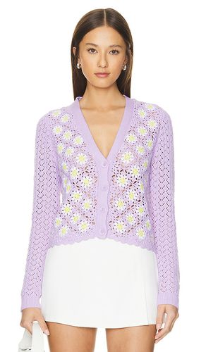 Cárdigan daisy en color lavanda talla L en - Lavender. Talla L (también en M, S, XL, XS) - Autumn Cashmere - Modalova