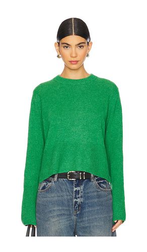 Boxy Crew With Slits in Green. - size L (also in M, S, XL, XS) - Autumn Cashmere - Modalova