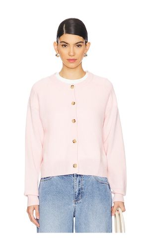 Saddle Shoulder Cardigan in Blush. - size M (also in L, S, XL, XS) - Autumn Cashmere - Modalova