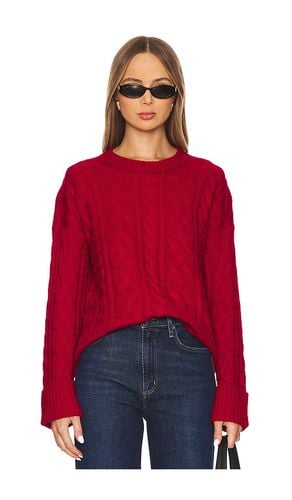 Oversize Cable Crew With Turn Back Cuffs in . Taglia S, XL - Autumn Cashmere - Modalova