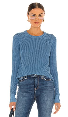 Distressed scallop shaker en color azul talla L en / - Blue. Talla L (también en M, XL, XS) - Autumn Cashmere - Modalova