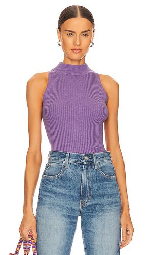 Rib Mock Halter in Lavender. - size L (also in M, S, XL, XS) - Autumn Cashmere - Modalova