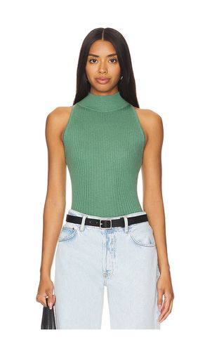 Rib mock halter en color verde talla S en - Green. Talla S (también en XL) - Autumn Cashmere - Modalova