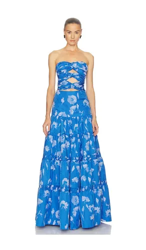 Lucente Maxi Dress in Blue. - size L (also in M, XS) - Alexis - Modalova