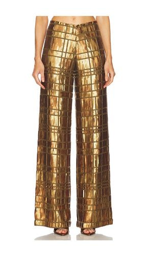 Pantalón zano en color metálico talla L en - Metallic Bronze. Talla L (también en S, XL) - Alexis - Modalova