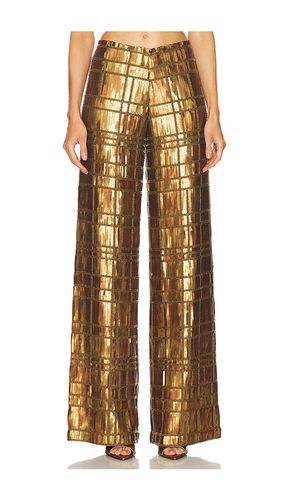 Pantalón zano en color metálico talla L en - Metallic Bronze. Talla L (también en S, XL, XS) - Alexis - Modalova