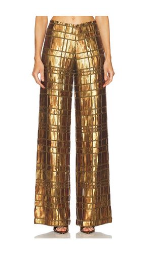 Pantalón zano en color metálico talla L en - Metallic Bronze. Talla L (también en XL) - Alexis - Modalova