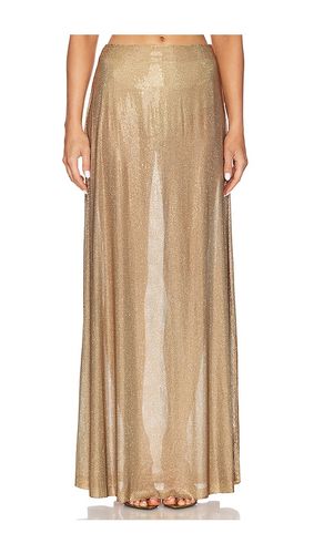 Franca Hotfix Skirt in Metallic Gold. - size L (also in M, S) - Alexis - Modalova