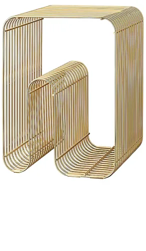 AYTM Curva Stool in Metallic Gold - AYTM - Modalova