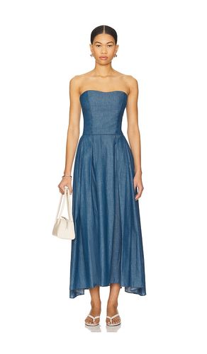 Ezra Midi Dress in Blue. - size L (also in M, S, XS) - Azeeza - Modalova