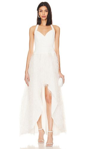 Feathered Evening Dress in Ivory. - size 0 (also in 10, 4, 6) - BCBGMAXAZRIA - Modalova