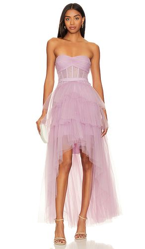 Ruffled High Low Gown in Purple. - size 10 (also in 12, 4) - BCBGMAXAZRIA - Modalova