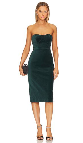 Velvet Bustier Dress in Green. - size 0 (also in 14, 8) - BCBGMAXAZRIA - Modalova