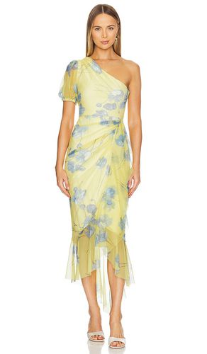 One Shoulder Midi Dress in Yellow. - size L (also in M, XL) - BCBGMAXAZRIA - Modalova