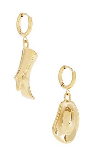 Pendientes en color oro metálico talla all en - Metallic Gold. Talla all - BRACHA - Modalova