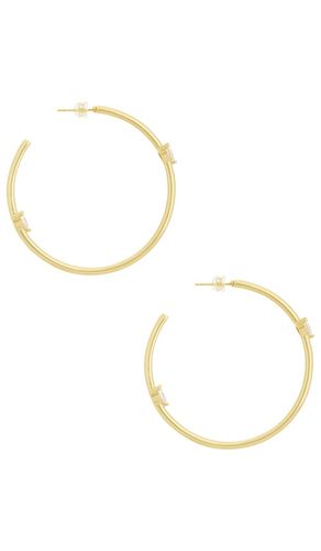 Delta hoops eaarrings in color metallic gold size all - BRACHA - Modalova