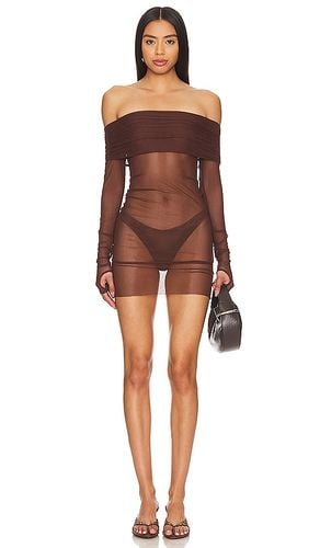 Lena Mini Dress in Chocolate. - size L (also in M, S) - Bananhot - Modalova