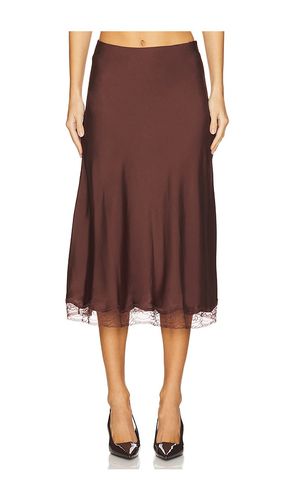 Cilia Midi Skirt in Brown. - size 34/2 (also in 36/4, 38/6, 40/8) - ba&sh - Modalova