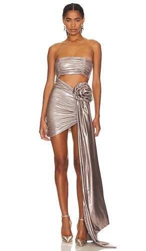 Mia Mini Dress in Metallic Bronze. - size L (also in M, S) - Bahia Maria - Modalova