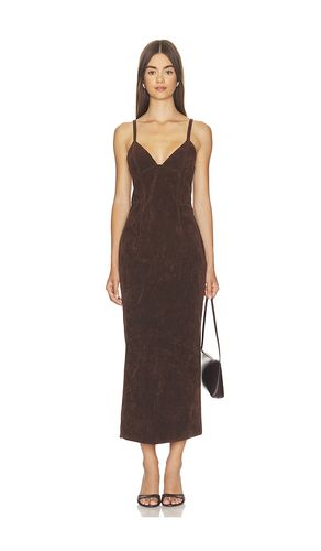 MIDI-KLEID AUS VEGANEM WILDLEDER ESTINE in . Größe 10. Also in 4, 6 - Bardot - Modalova