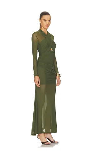 Veria Wrap Mesh Maxi Dress in . Size 10. Also in 2, 4, 6, 8 - Bardot - Modalova