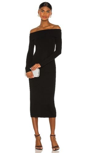 Vestido midi knit en color talla M en - Black. Talla M (también en XS) - Bardot - Modalova