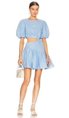 Mimi Linen Mini Dress in Baby Blue. - size 10 (also in 4, 6) - Bardot - Modalova