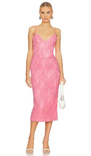 Hadley Midi Lace Dress in Pink. - size 10 (also in 2) - Bardot - Modalova