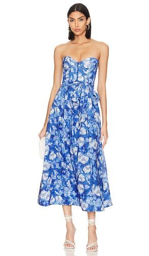 Vibrant Floral Midi Dress in Blue. - size 4 (also in 12, 2, 6, 8) - Bardot - Modalova