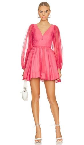 Eva Organza Mini Dress in Coral. - size 2 (also in 4, 6, 8) - Bardot - Modalova